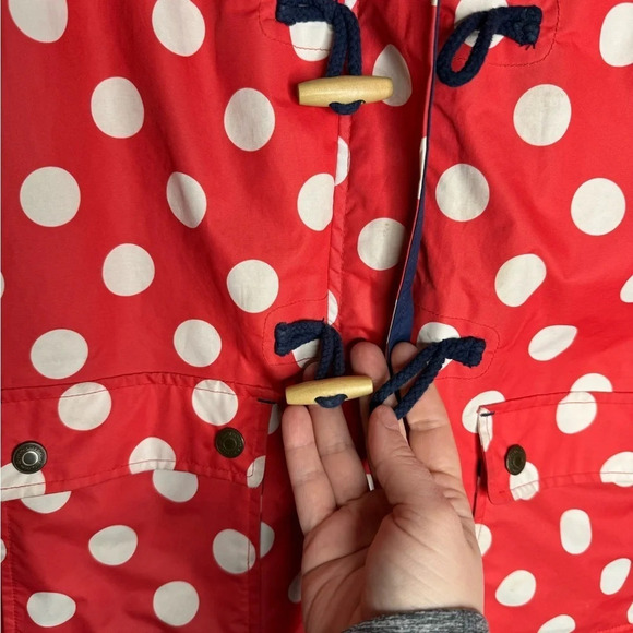 MINI BODEN Polka Dot Lined Girls Winter‎ Toggle Hooded Jacket Size 9-10y - Picture 8 of 12